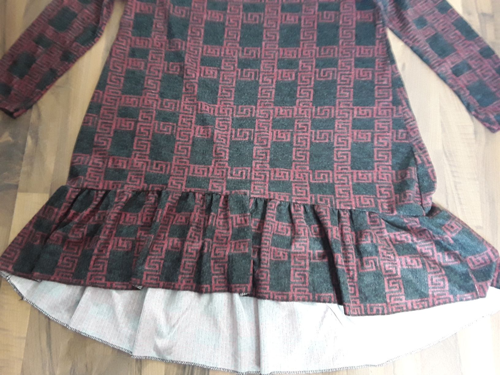 Vestido vintage com detalhes únicos tam. XXL