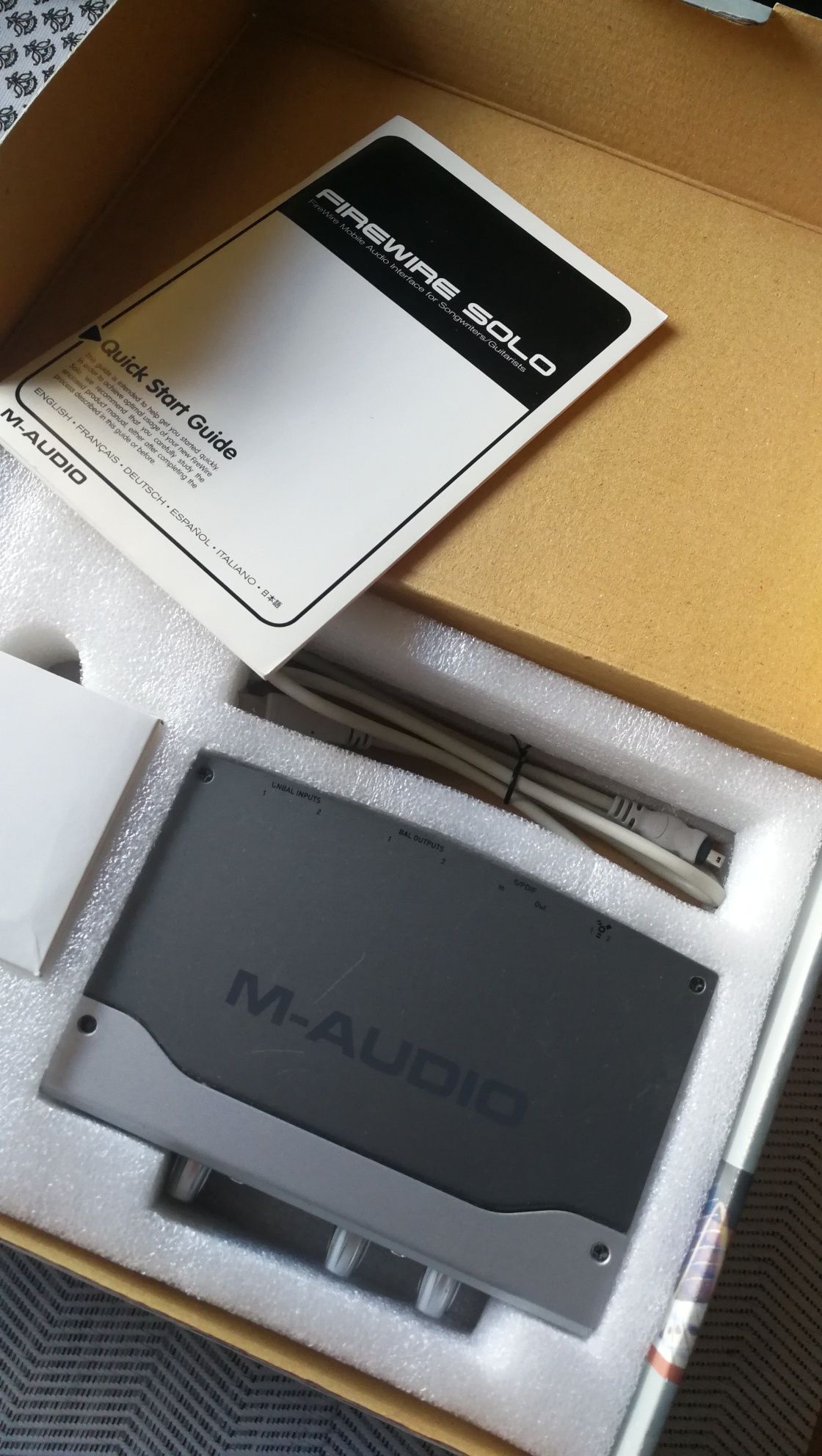 M-Audio Firewire Solo
Interfejs audio, muzyka, gitara, dla muzyków