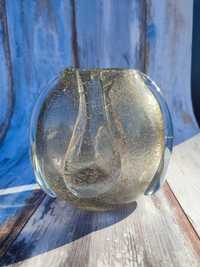 Szklany wazon - Artystyczny - Mundgeblasen - Vintage lata 60/70