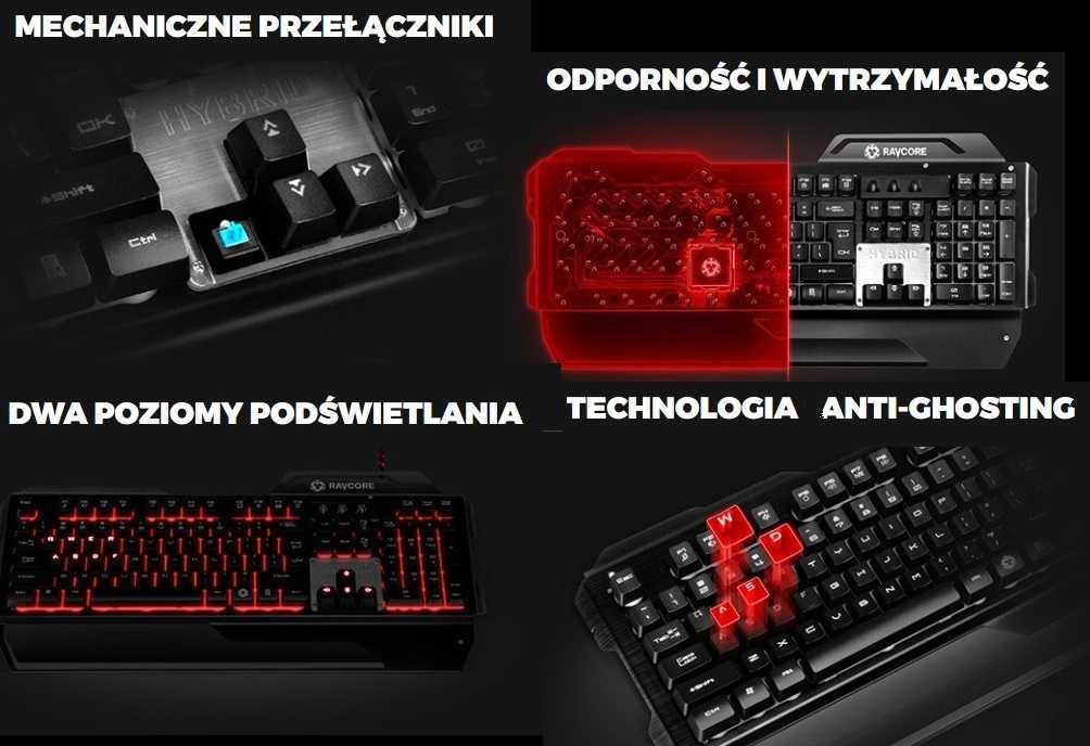 Klawiatura hybrydowa przewodowa USB