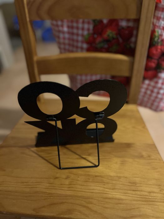 Suporte de Livro em Metal Preto Mate - NOVO