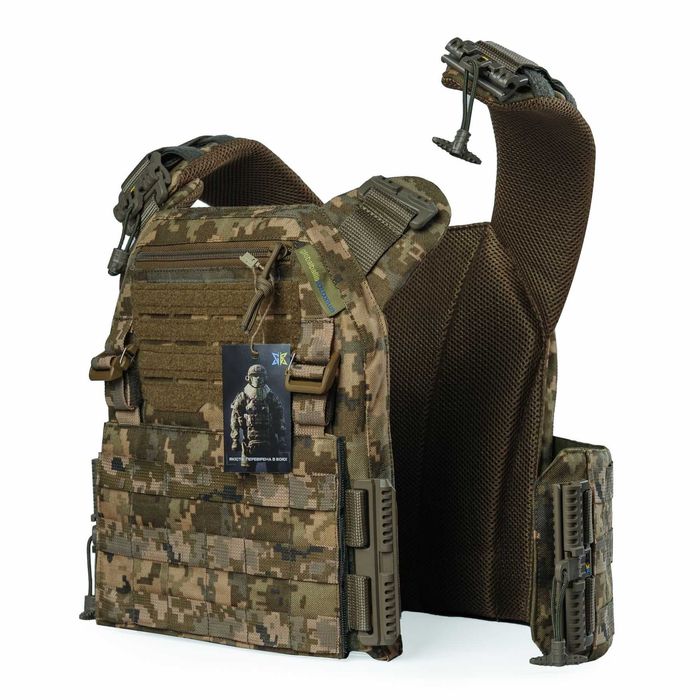 Класична тактична плитоноска ЗСУ Warmor Gen.3 Pro. ПИКСЕЛЬ ММ14.