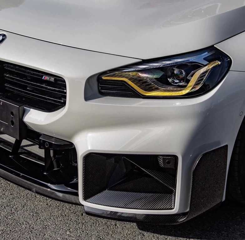 Wloty Powietrza Zderzaka Splitter Spoiler BMW M2 G87 CARBON