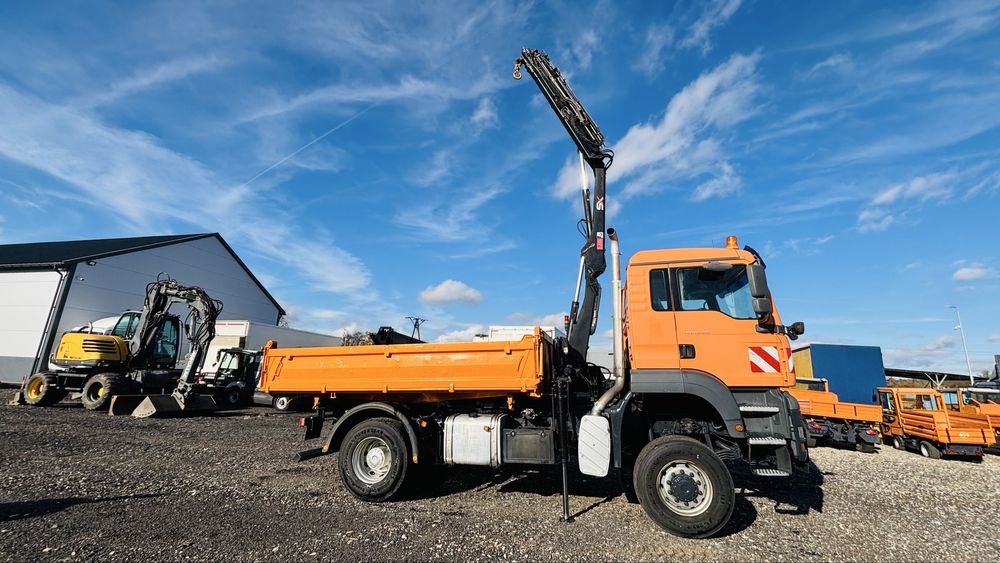 Man TGA 18.310 4x4 wywrotka HDS Hiab Piaskarka HMF Meiller Kipper
