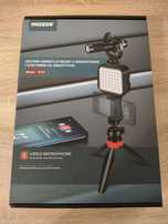 Mozos VLK1 Vlogging kit statyw, lampa, mikrofon zestaw do vlogowania