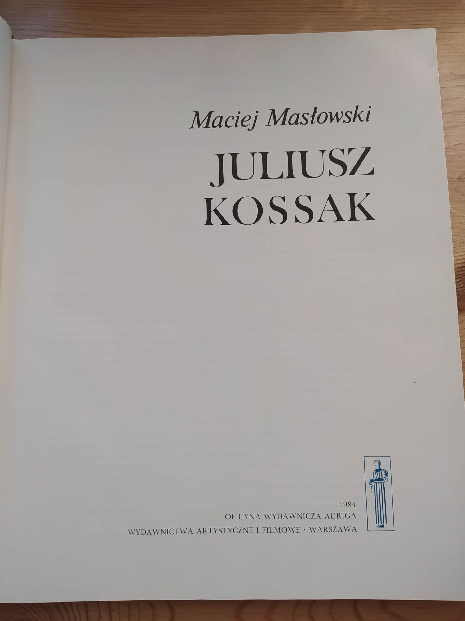 "Juliusz Kossak", Maciej Masłowski - album