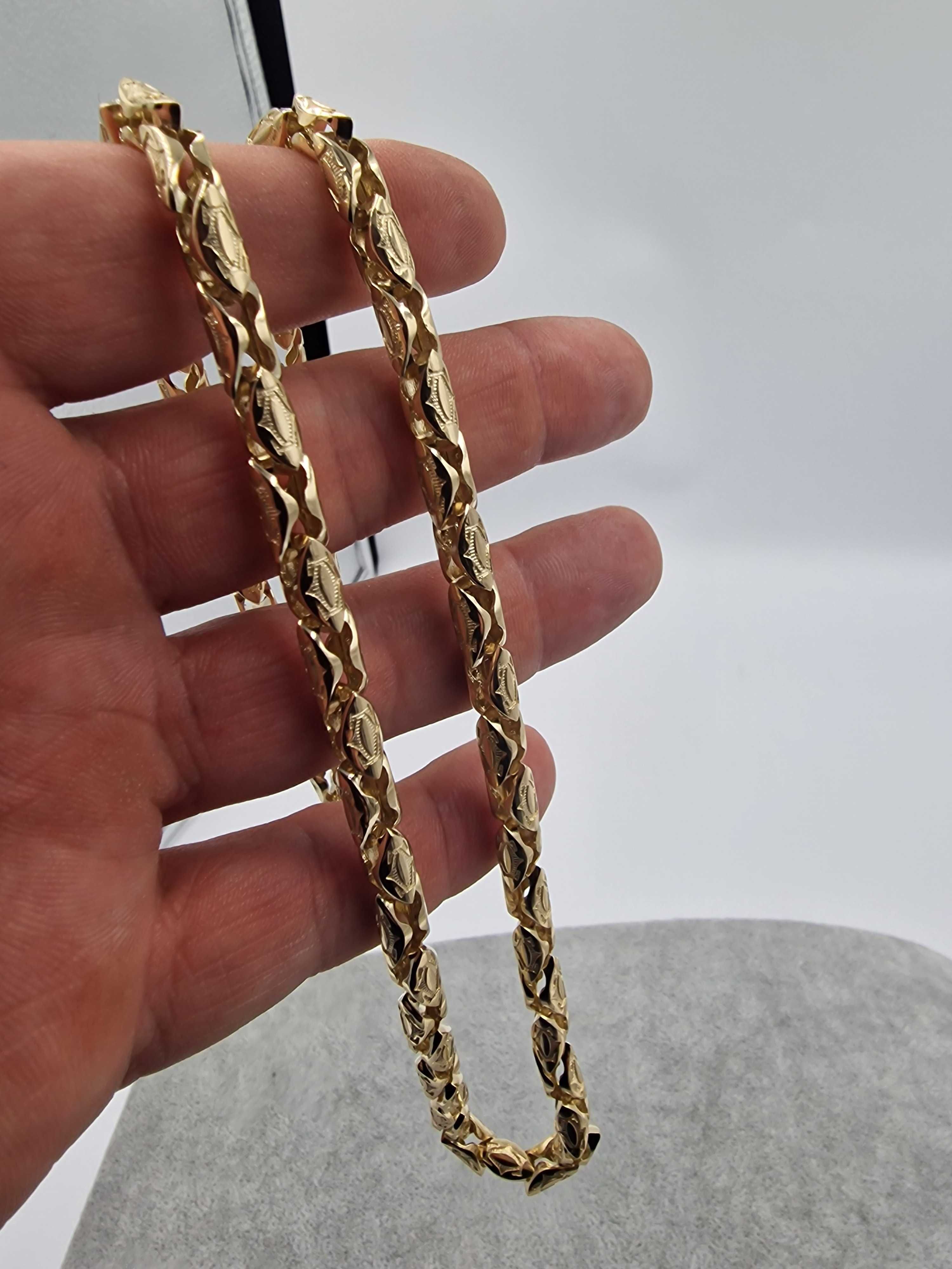 Łańcuszek złoty wzór Cartier okrągły 71,18gr próba 585 14 karatowe
