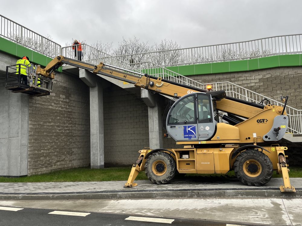 Wynajem ładowarki teleskopowej załadunek rozładunek kosz 4t, 17m