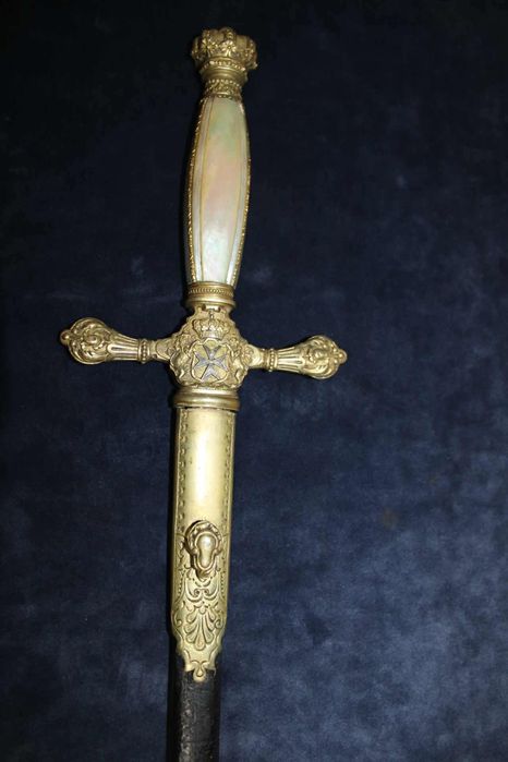 Espadim de grão mestre ordem de Malta em Portugal época de D.carlos I