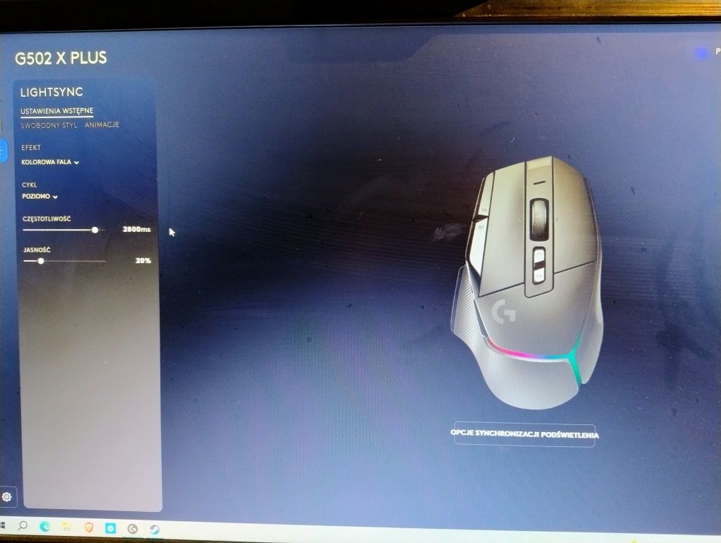 Mysz Logitech g502x plus