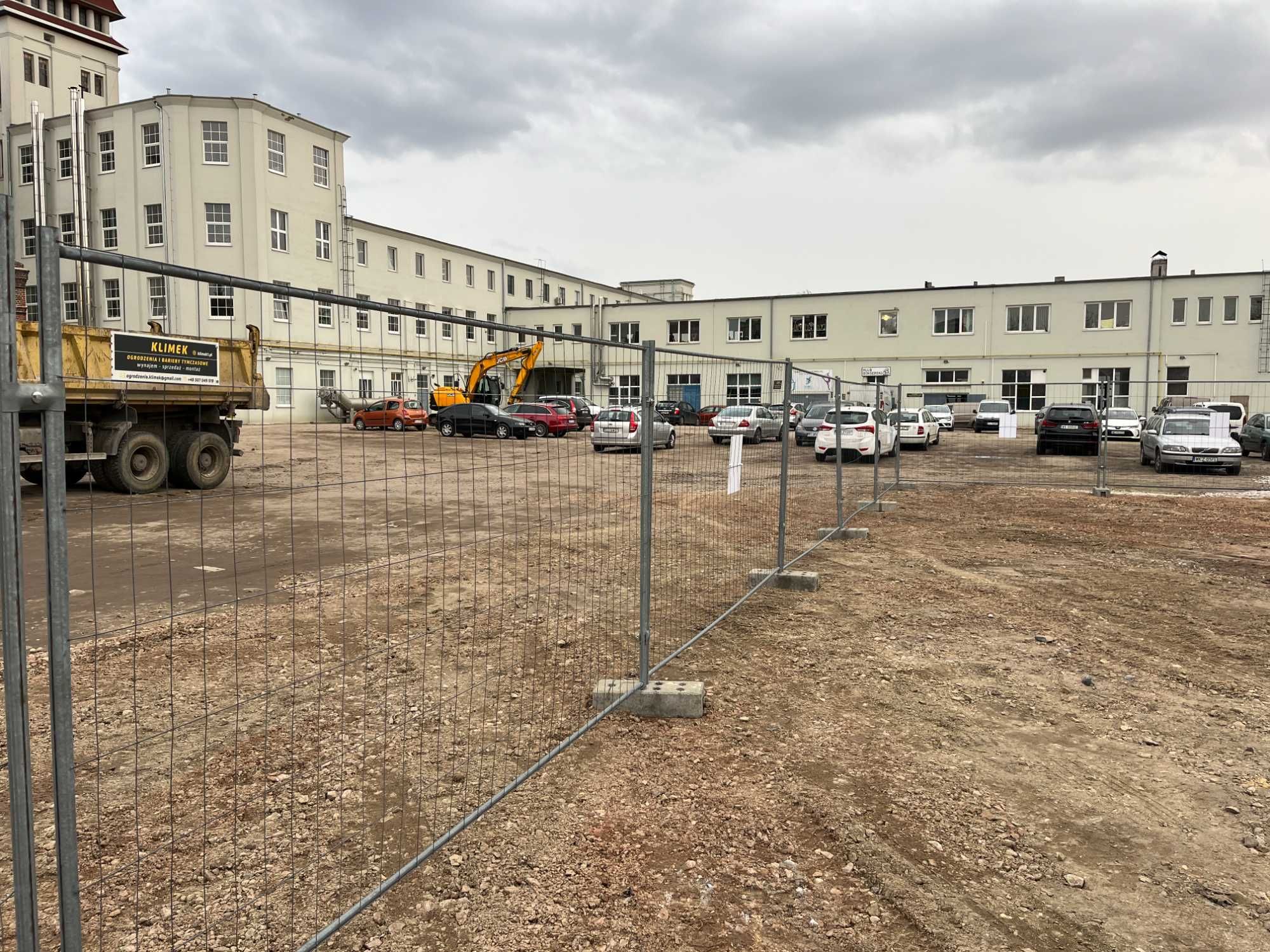 Ogrodzenie Budowlane Ażurowe Tymczasowe Mobilne 3,5 x 2 Panel Przęsło