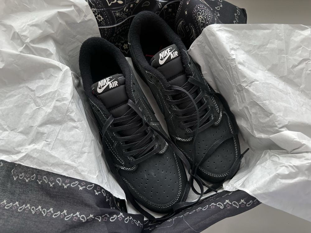 Кросівки Nike Air Jordan 1 Retro Low OG SP Travis Scott Black Phantom