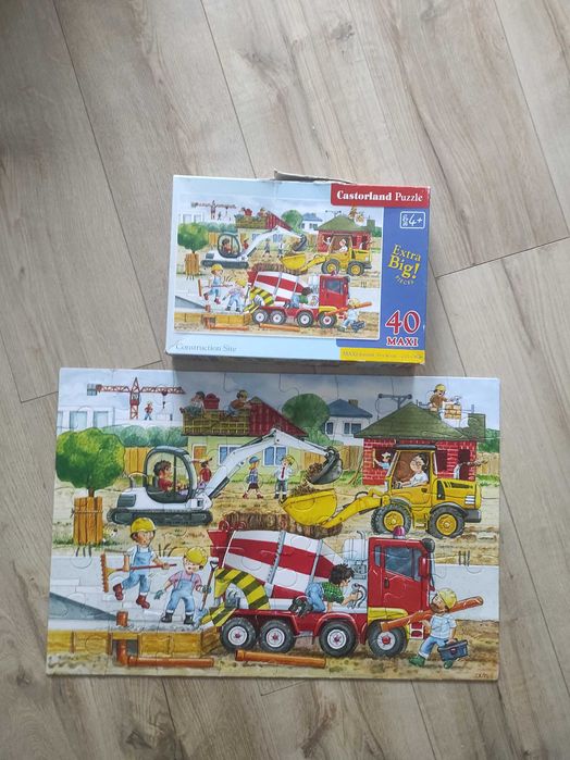 Puzzle 40 maxi castorland 4+ extra maxi budowa maszyny