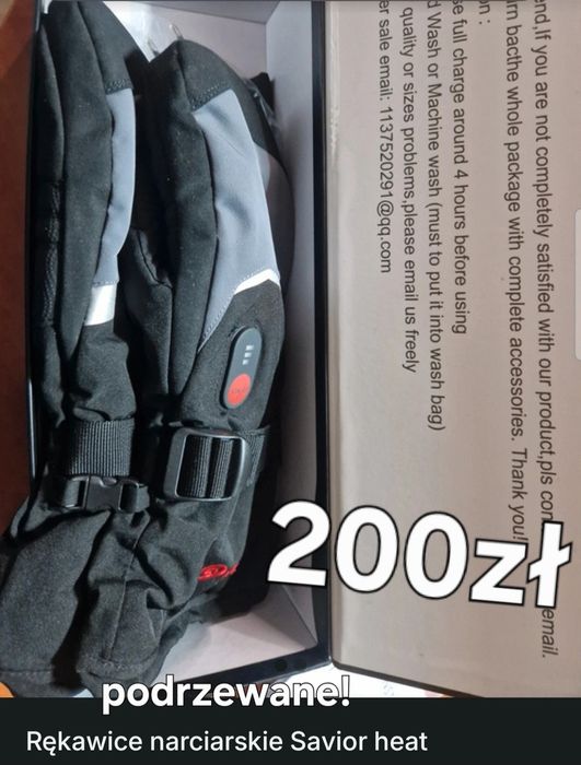 Podgrzewane rękawice  Savior heat
