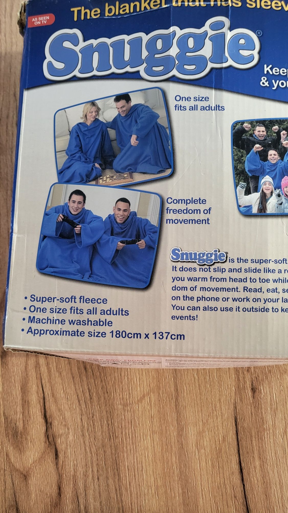 Snuggie koc z rękawami