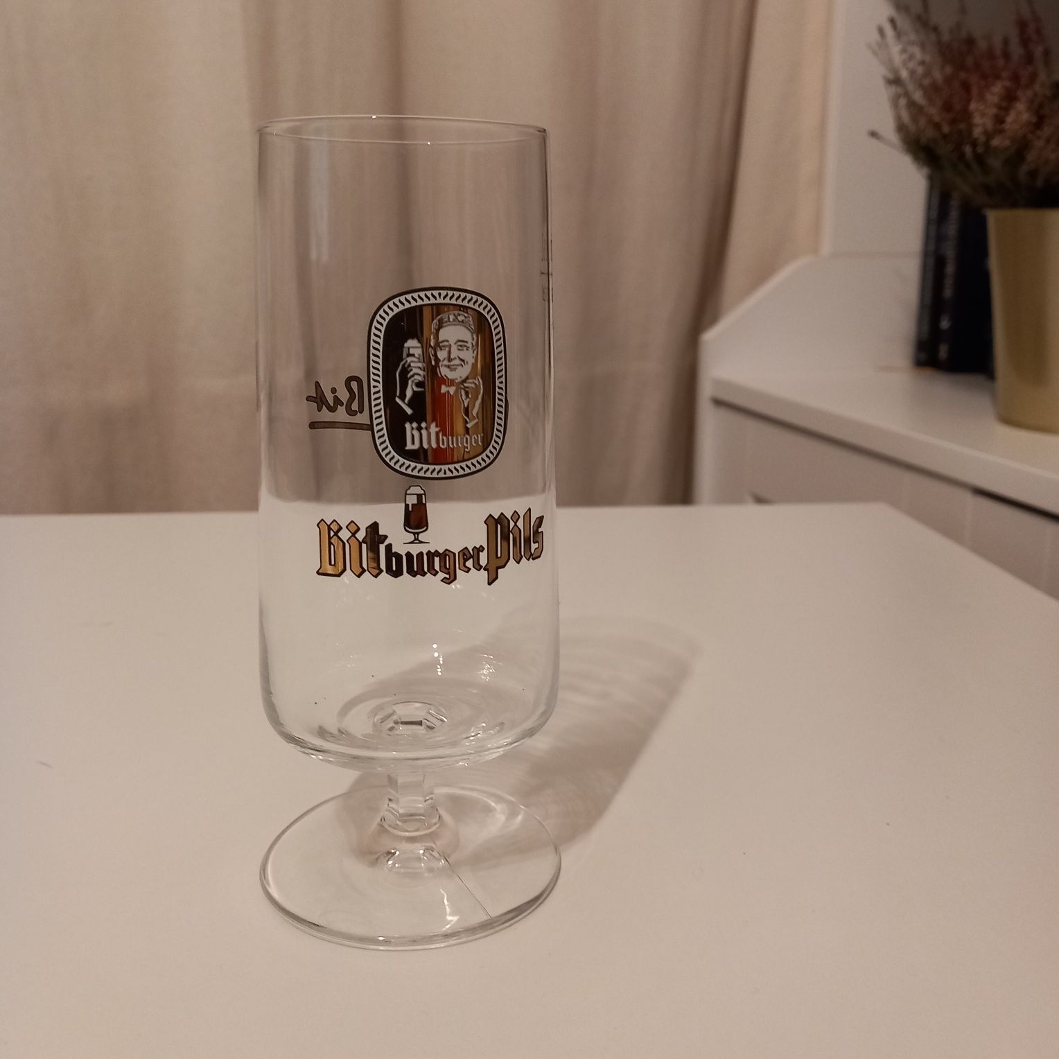 Kufel do piwa Bitburger Szklanka vintage