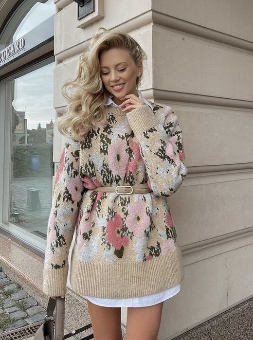 Трендовий подовжений светр кофта zara оригінал