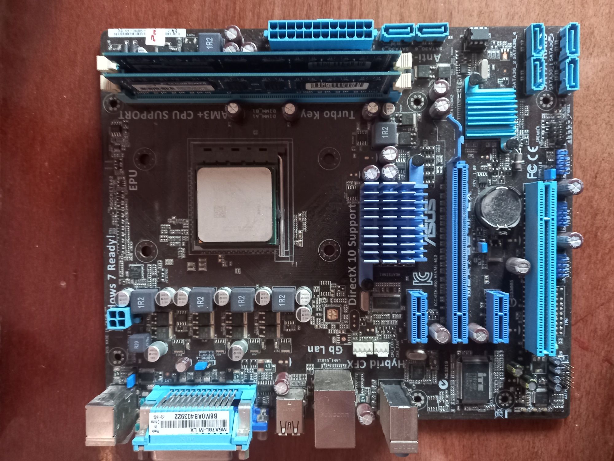 Материнська плата Asus m5a-78lm lx+fx6100+2x2ddr3 1333