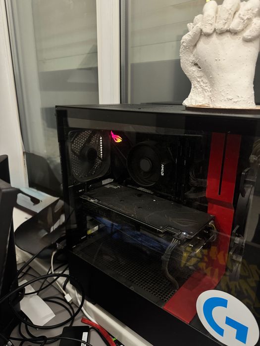 ПК + повний сетап (мікрофон, клавіатура, миша). Готовий до роботи.