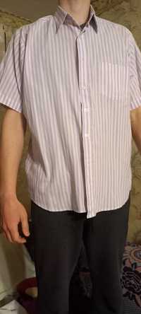 Рубашка мужская 52-54р с коротким рукавом