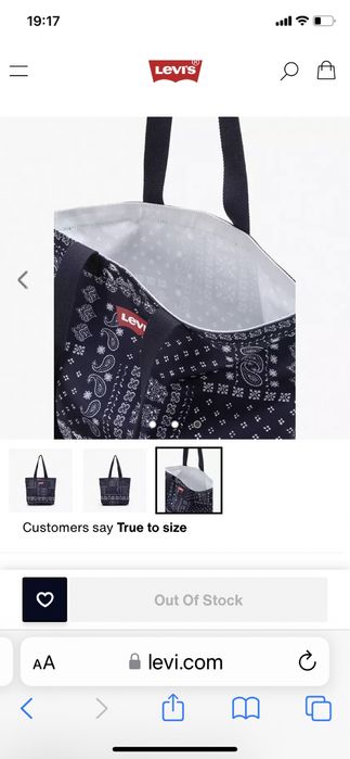 Сумка з візерунком Graphic Market Tote - Blue Levi's® FR