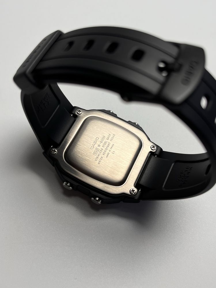 Годинник casio w-800h-1bvcf, годинник спортивний касіо, касио