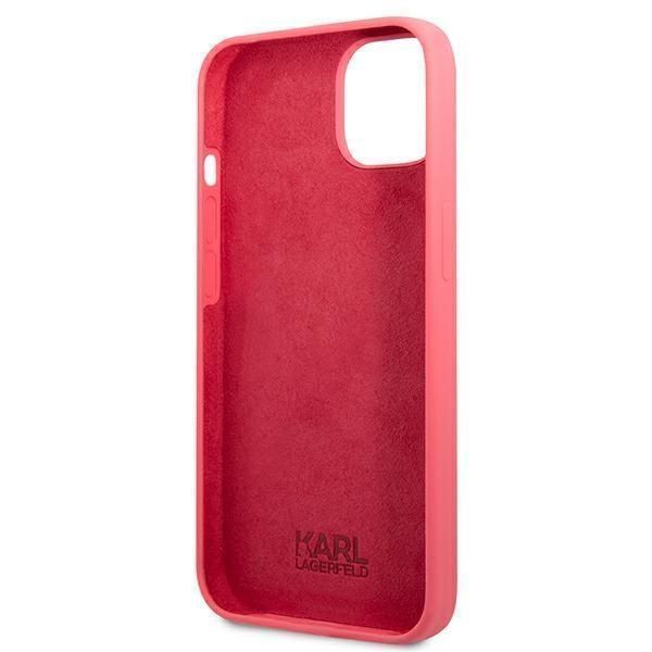 Etui Karl Lagerfeld iPhone 13 Silicone Fuksja