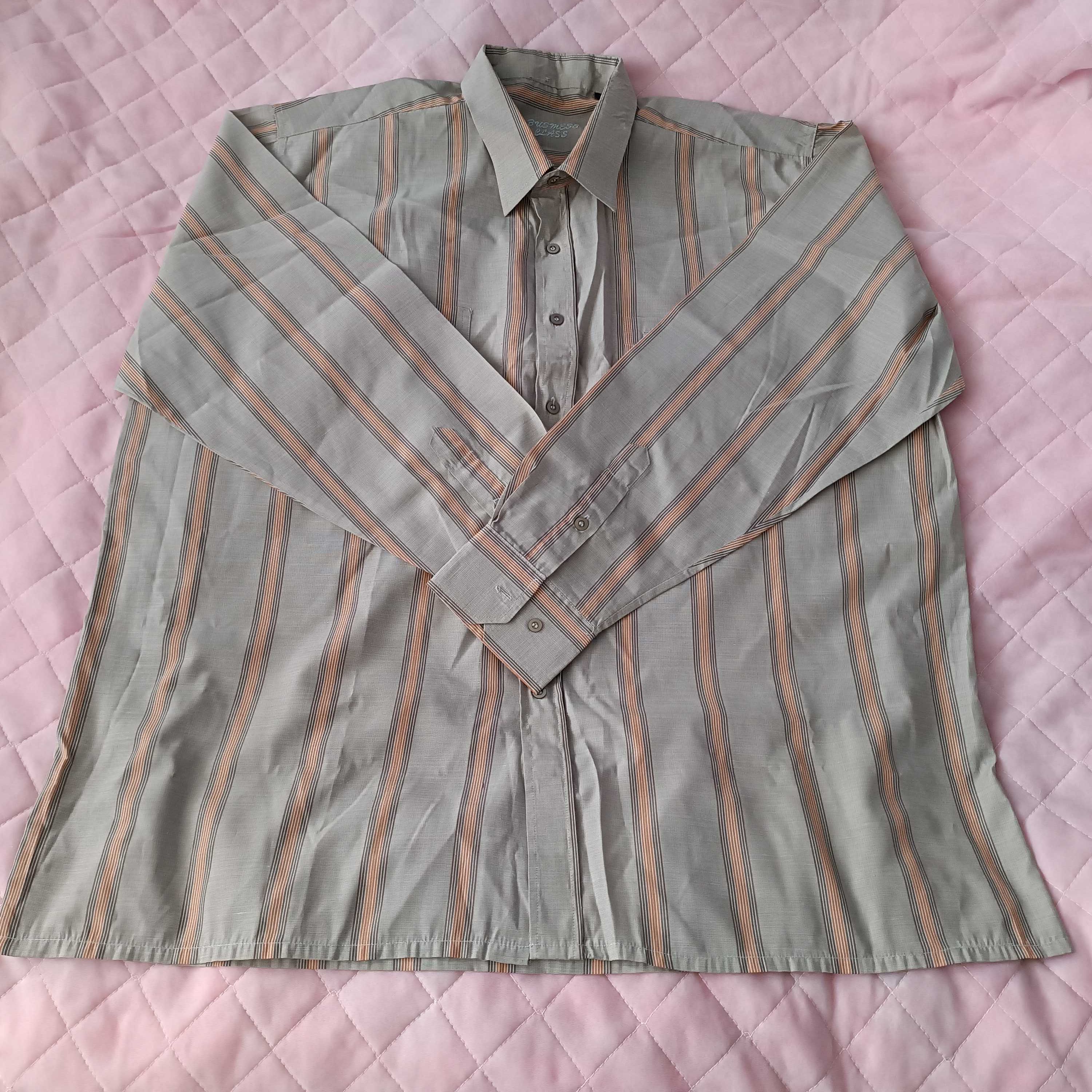 Koszula męska brązowo-beżowa - 2XL