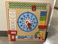 Brinquedo pedagógico dias e horas