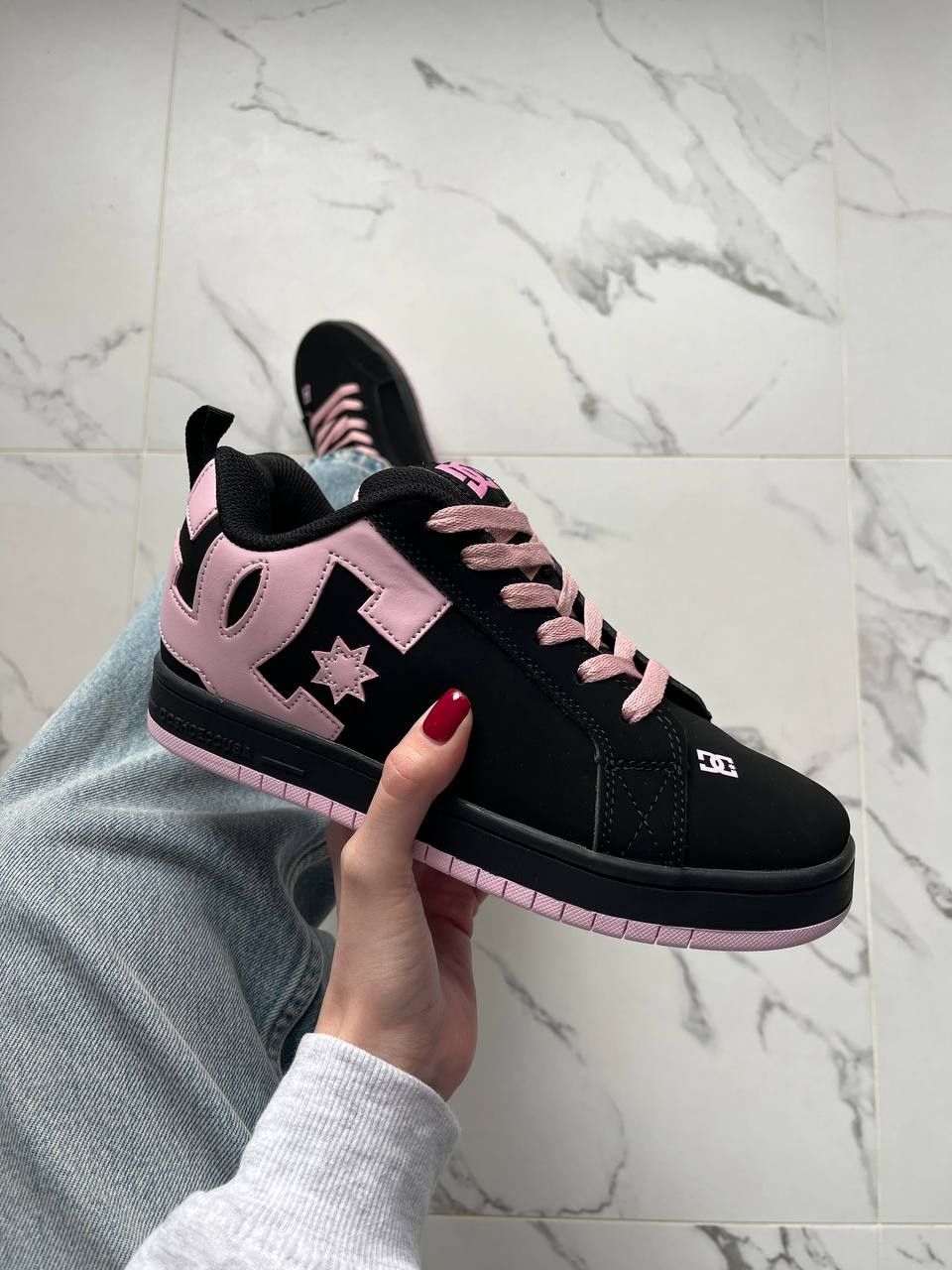 р36-40 Кросівки DC Court Graffik Black Pink