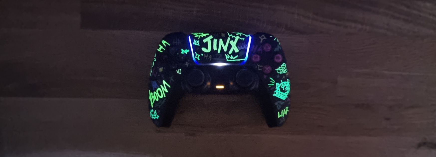 Kontroler pad DualSense PS5 fluorescent Jinx
