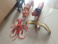 Zabawki zwierzęta duże gumowe