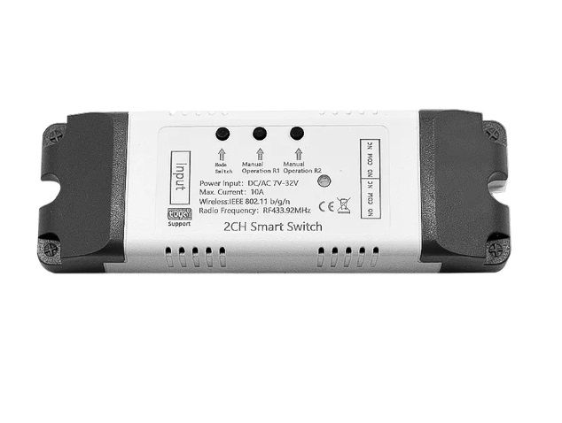 Moduł przekaźnika 2CH  AC 7-32V WIFI RF Tuya