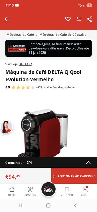 MÁQUINA DE CAFÉ delta q a funcionar perfeitamente