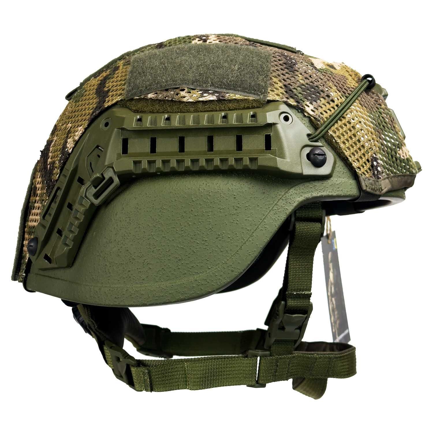 Баллистический шлем Sestan-Busch Helmet BK-ACH-MC. Олива. (С ушами)