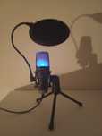 Microfone gamer leds