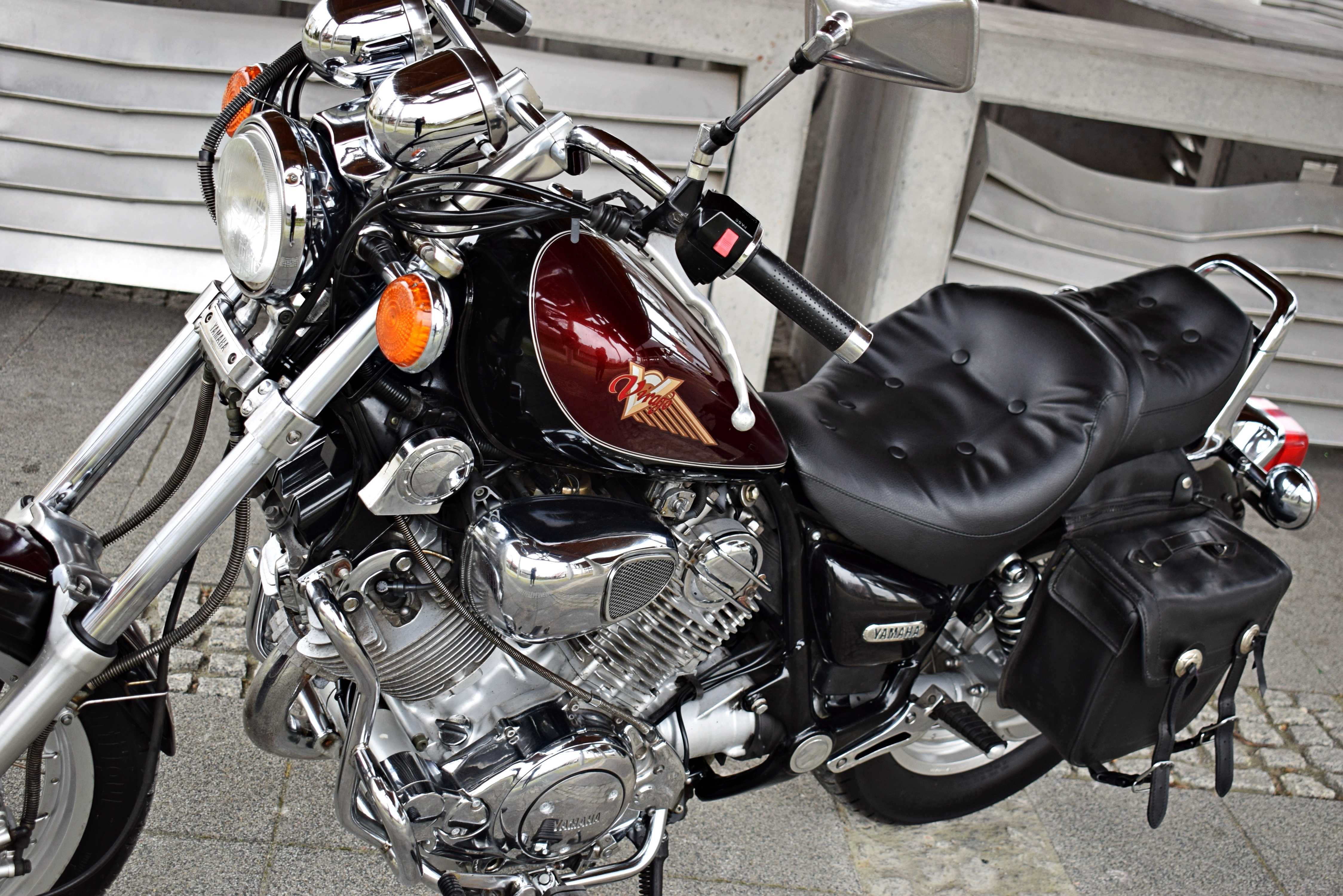 Piękna YAMAHA Virago 750 XV Zadbana Oryginał Bezwypadkowa UBRANA +TUV