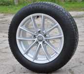 Oryginalne alufelgi BMW 17&quot; do Audi a6 c7 + opony zimowe 225/55r17 z kolcami