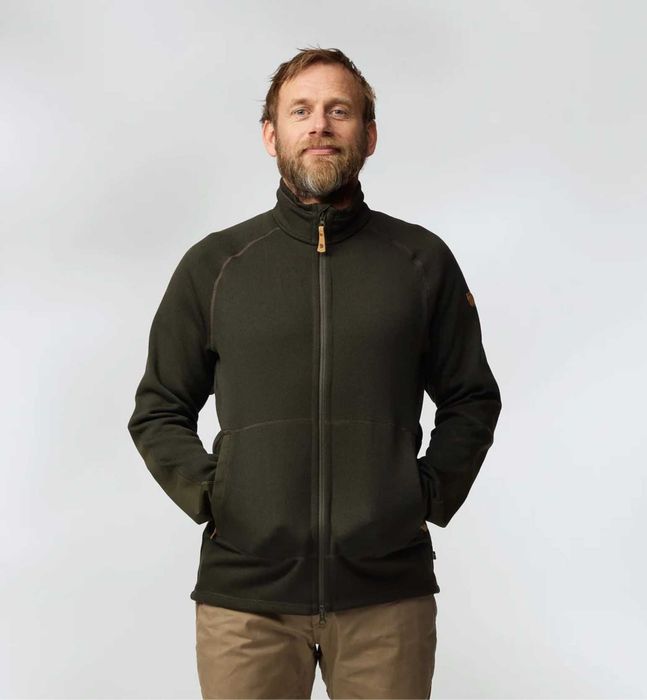Флис Fjällräven Övik Fleece Zip Sweater / M-L / Deep Forest / фліска