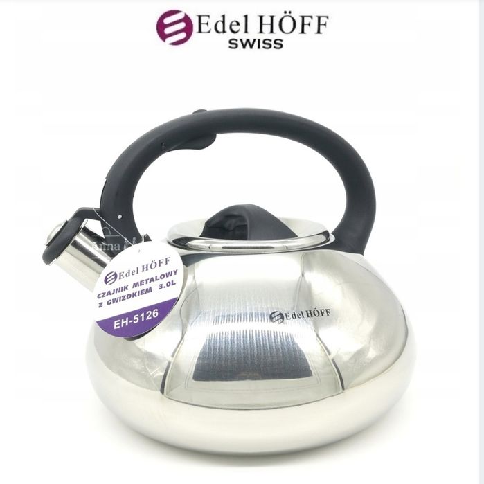Czajnik z gwizdkiem 3 L Edel Hoff EH-5126 indukcja gaz