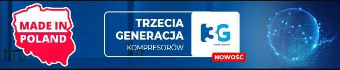 Sprężarka Śrubowa GUDEPOL serii HIT-3G 5,5kW 500L 5lat gwarancji