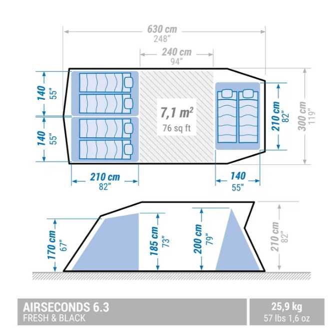 Tenda de Campismo Insuflável