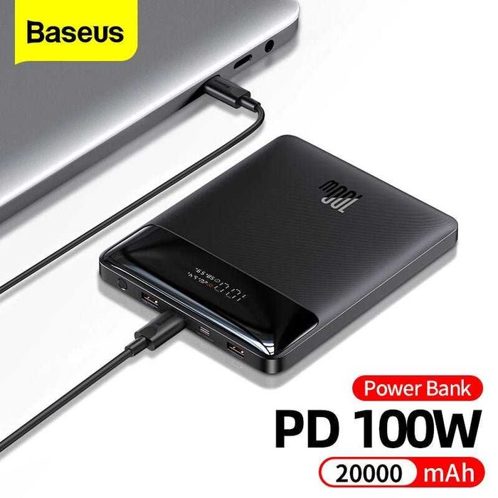 Павербанк Baseus Blade 20000mAh PD 100W Powerbank QC4.0+PD3.0 Type-C