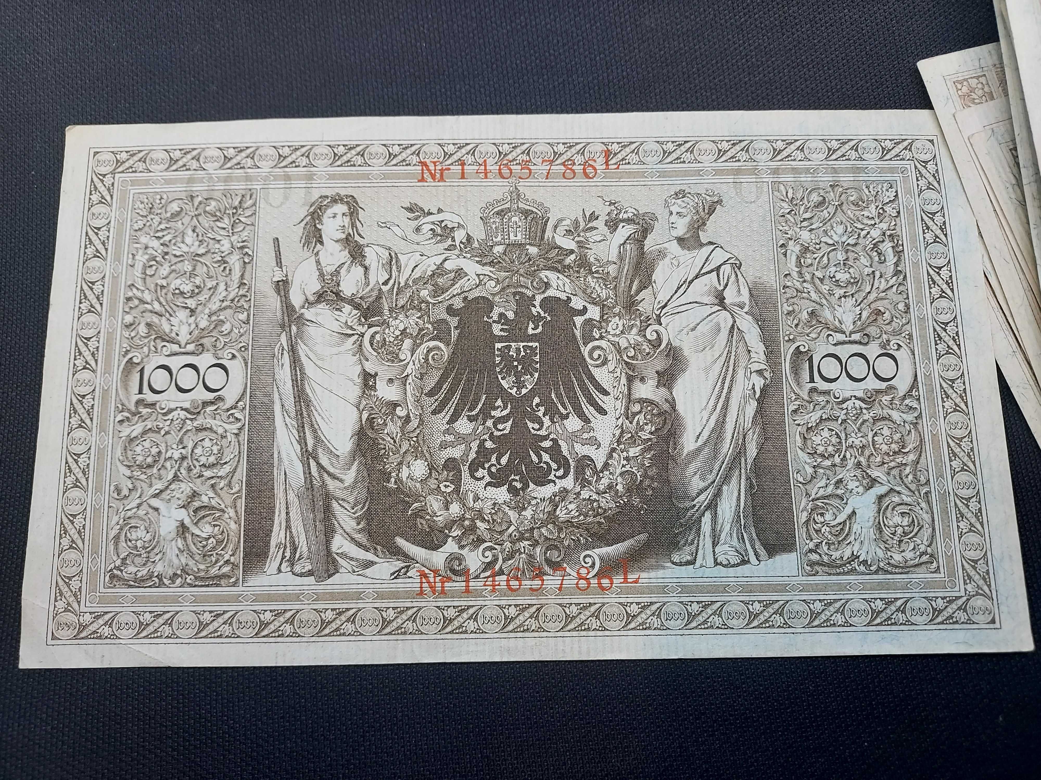Stare banknoty Marki Niemcy 1910 rok