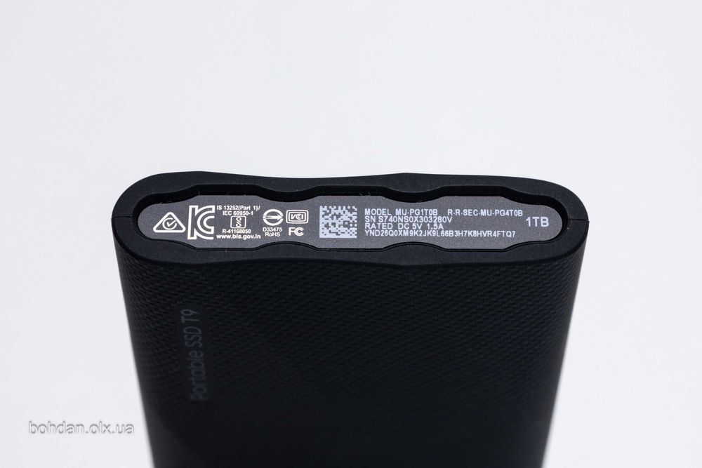 Samsung T9 1TB Portable SSD Black (MU-PG1T0B)