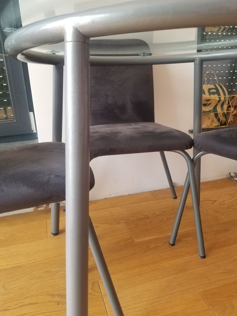 Stół szklany okrągły IKEA