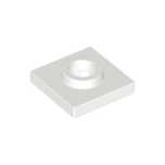LEGO 27448 Płytka z otworem 2x2 Biała 1szt.