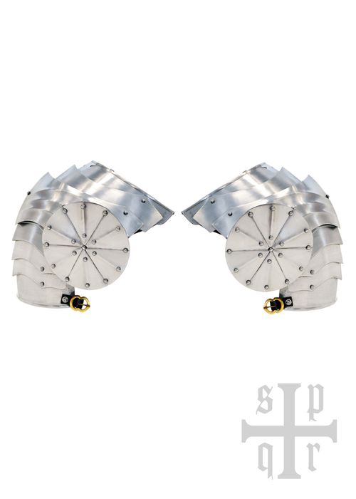 Gotyckie Naramienniki, Naramienniki, Xv W., Stal 1,5 Mm, Para Bm