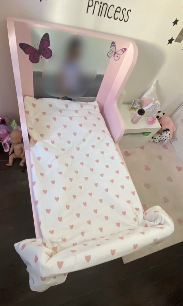 Cama extensivel Rosa 80x200cm