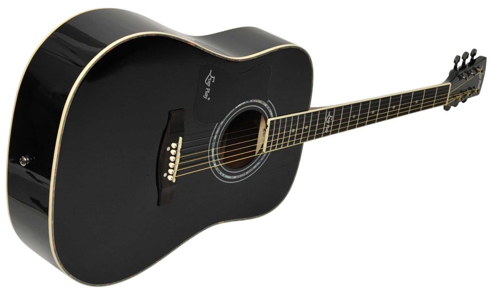Gitara akustyczna Ever Play AP-400 BK Połysk +pokrowiec+tuner+3 kostki